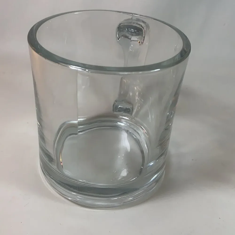 Clear Glass Mugs Coffee Cappuccino Tea Cocoa Cocktail 12 Ounces Each Set Of 2